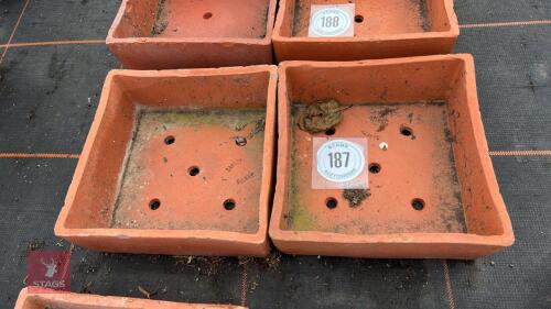 2 SANKEY TERRACOTTA SEED TRAYS