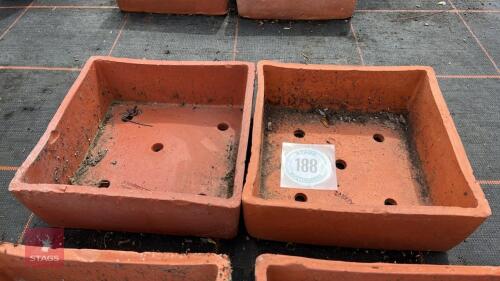 2 SANKEY TERRACOTTA SEED TRAYS