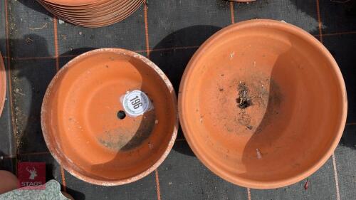 2 TERRACOTTA PLANT POTS