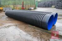 2 LARGE PLASTIC POLYPIPES - 2