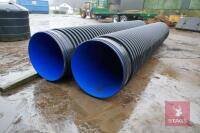 2 LARGE PLASTIC POLYPIPES - 4