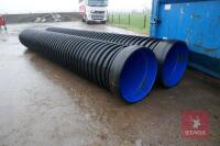2 LARGE PLASTIC POLYPIPES - 2