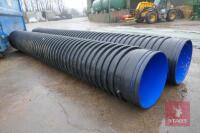 2 LARGE PLASTIC POLYPIPES - 6
