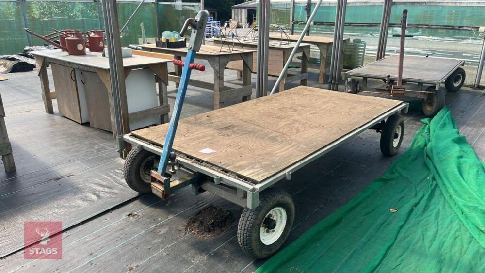 BARPHI 8' X 4' CONTRA-STEERING TROLLEY