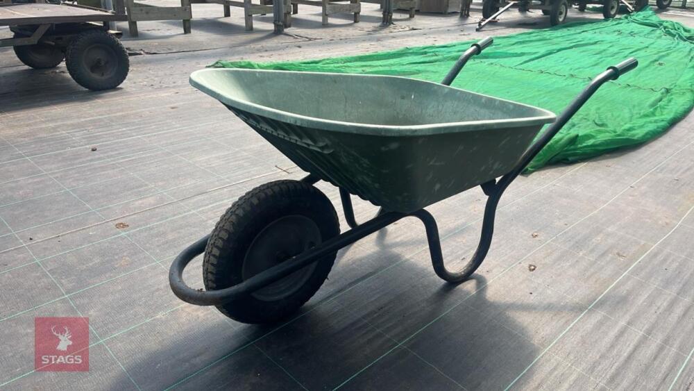 HAEMMERLIN 90L GREEN WHEEL BARROW