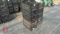 10 BLACK PLASTIC CRATES - 3