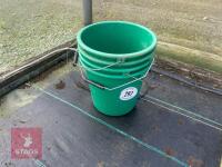 4 GREEN BUCKETS - 2