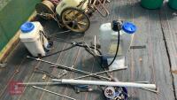 3 KNAPSACKS/SPRAYERS AND SPARES