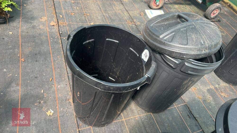 2 BLACK BINS