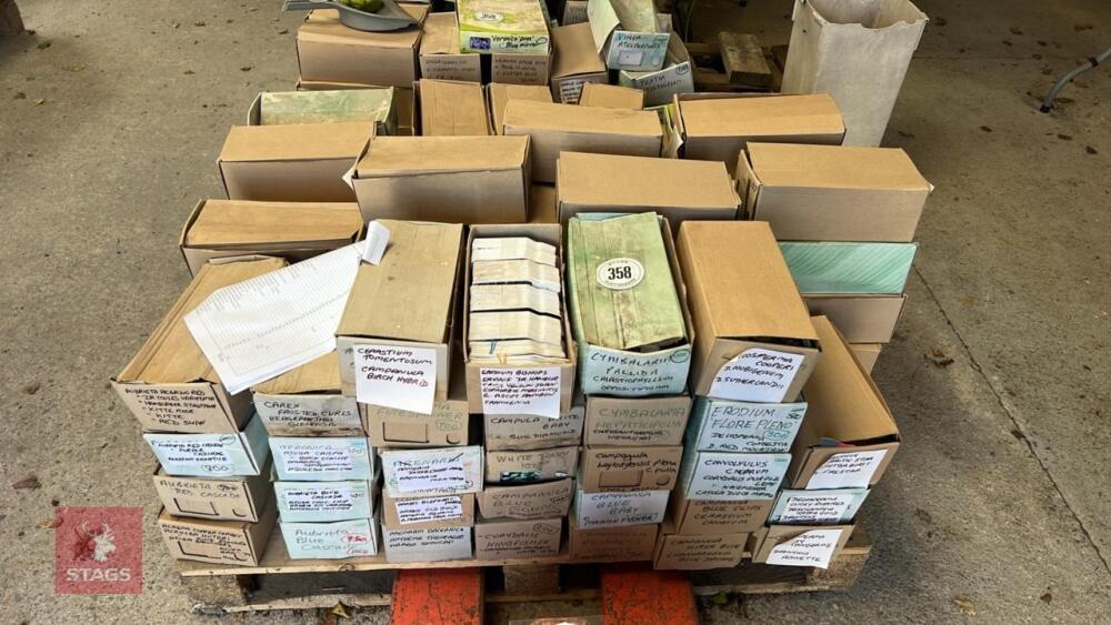 PALLET OF ASSORTED PLANT LABELS