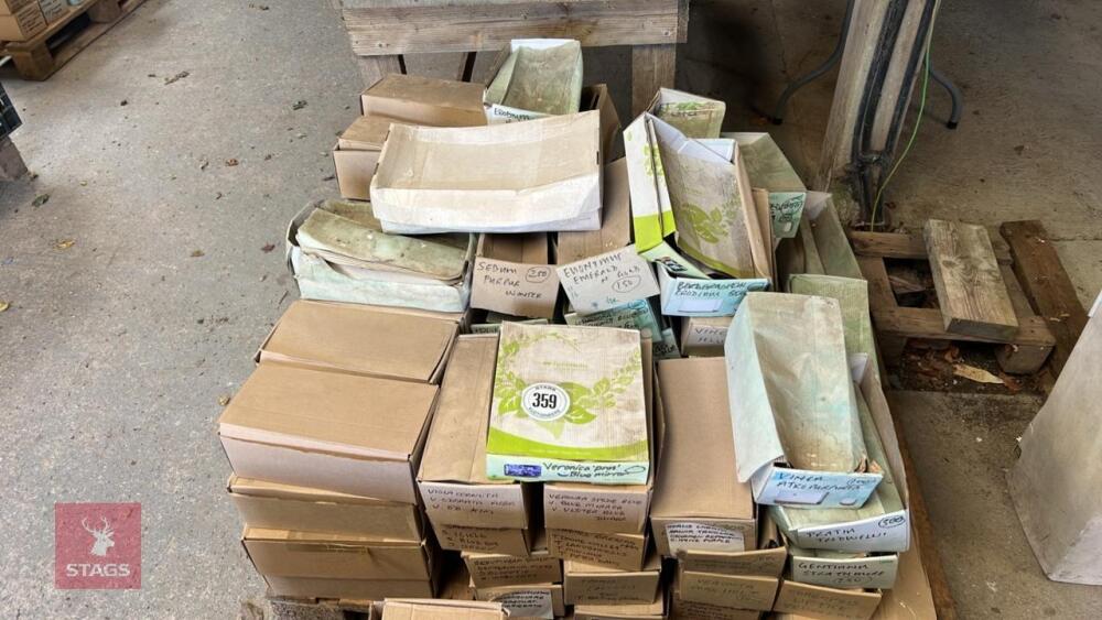 PALLET OF ASSORTED PLANT LABELS