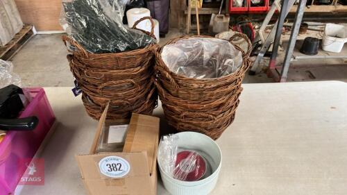 14 BASKETS, LABERL HOLDERS ETC