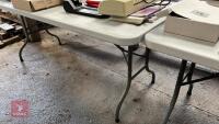 6'X2'6 HEAVY DUTY PLASTIC FOLDING TABLE" - 3