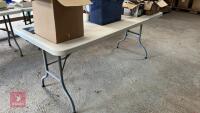 6'X2'6 HEAVY DUTY PLASTIC FOLDING TABLE" - 2