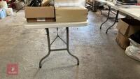 6'X2'6 HEAVY DUTY PLASTIC FOLDING TABLE" - 4