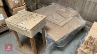 BOX FORMING TABLE & CARDBOARD BOXES