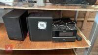SONY CD PLAYER & SPEAKERS