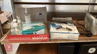 GLOVES, SANITIZER, FACE MASKS