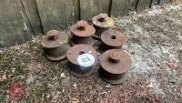 CAST IRON WHEELS/ROLLERS - 3