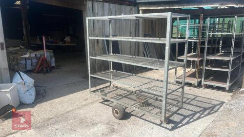 GALVANISED PLANT TROLLEY