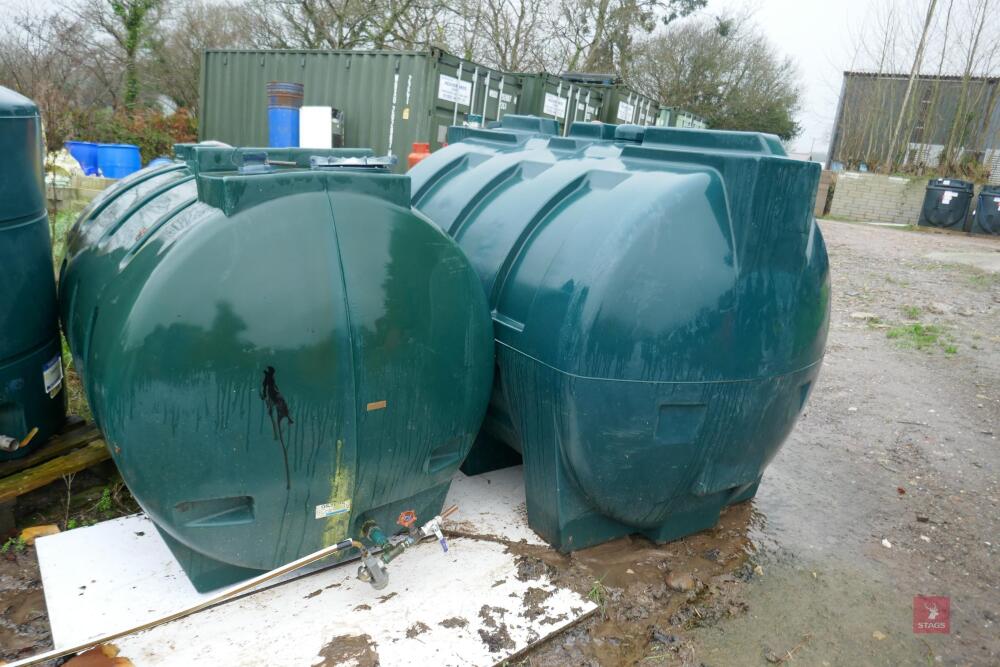 3 PLASTIC SINGLE SKIN FUEL TANKS