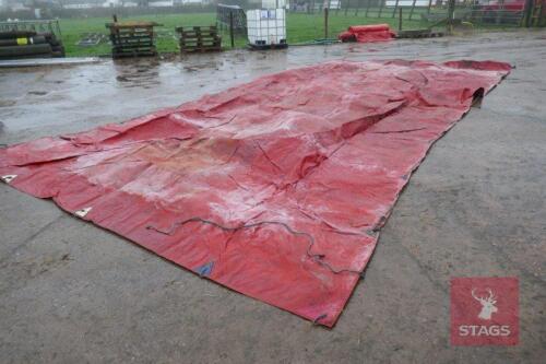 24'6" X 12'6" RED PVC LORRY SHEET