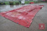 24'6" X 12'6" RED PVC LORRY SHEET