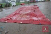 24'6" X 12'6" RED PVC LORRY SHEET - 2