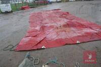 24'6" X 12'6" RED PVC LORRY SHEET - 3