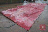 24'6" X 12'6" RED PVC LORRY SHEET - 10