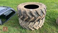 PAIR OF MITAS 480/70 R28 TRACTOR TYRES