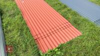 8 X CORRUGATED SHEETS OF TIN - 6