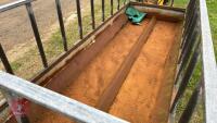 BATEMAN 3.8M X 1.4M FEED TROUGH - 8