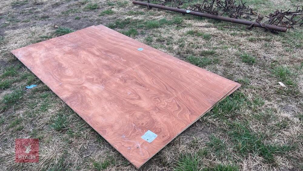 2 X 8' X 4' HARDWOOD PLY SHEETS