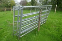 3 IAE 8' GALVANISED CATTLE HURDLES - 3