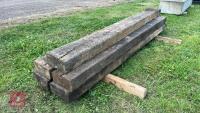 5 RAILWAY SLEEPERS - 5