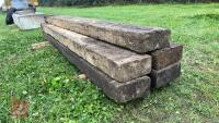 5 RAILWAY SLEEPERS - 6