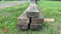 5 RAILWAY SLEEPERS - 7