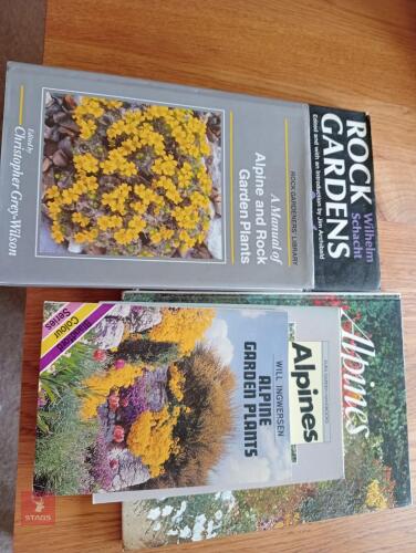 5 ALPINE & ROCKERY PLANT BOOKS