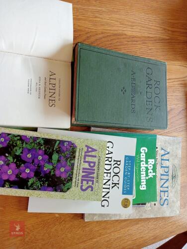 6 ALPINE & ROCKERY PLANT BOOKS