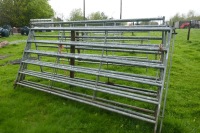 4 IAE 10' GALVANISED CATTLE HURDLES