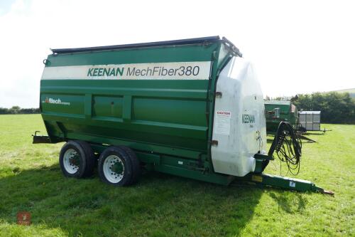 2017 KEENAN MECH FIBER 380 MIXER WAGON