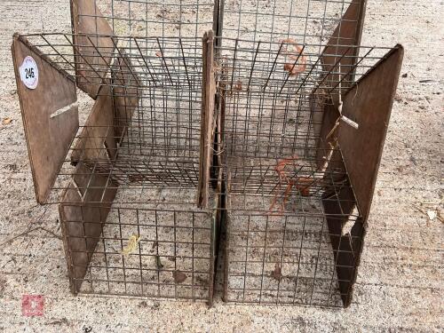 10 WOODEN HAY RACKS (246)