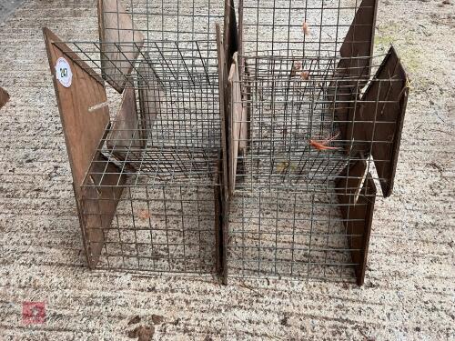 10 WOODEN HAY RACKS (247)