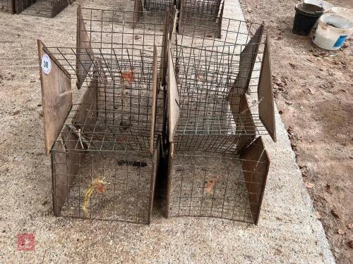 10 WOODEN HAY RACKS (249)