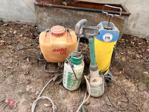 4 KNAPSACK SPRAYERS (270)