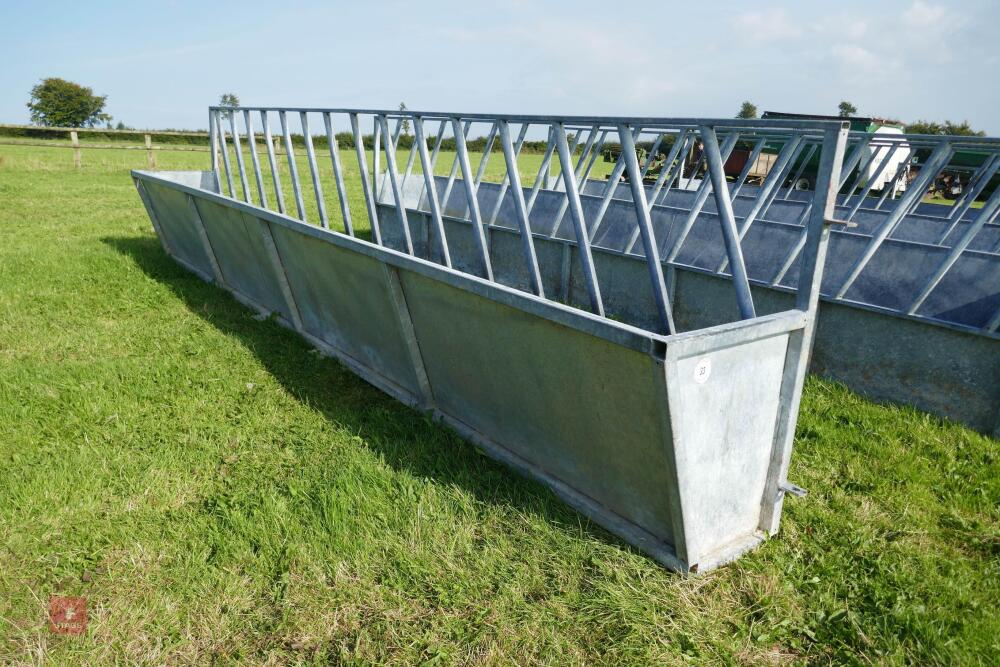 20' CATTLE FEED BARRIER AND TROUGH