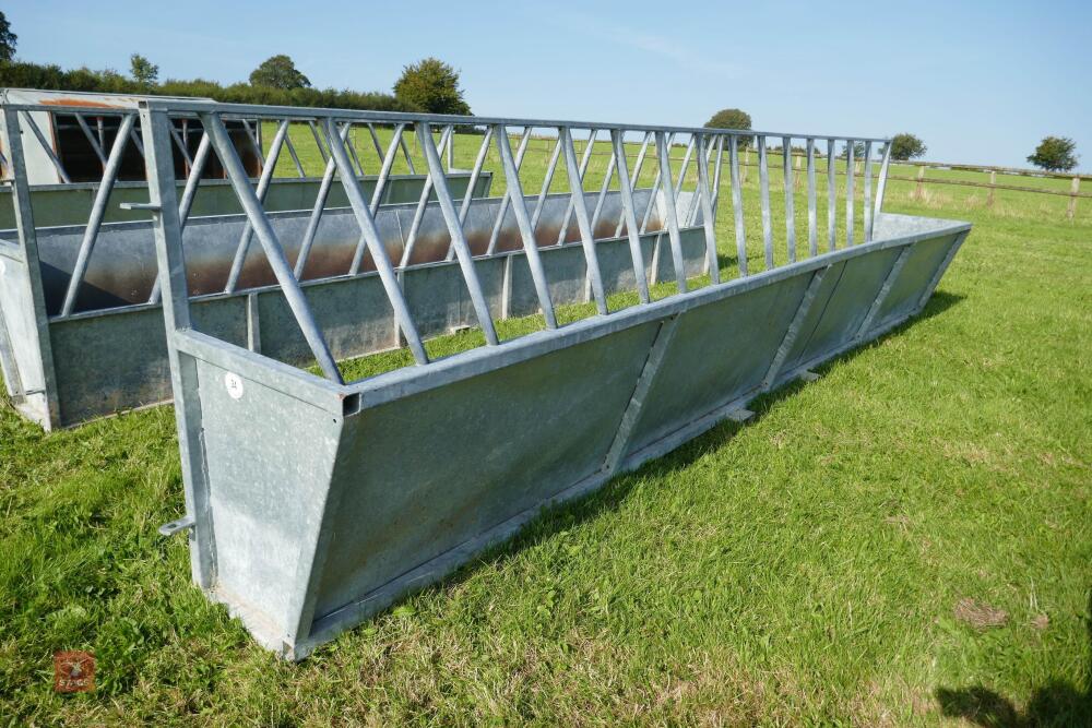 20' CATTLE FEED BARRIER AND TROUGH