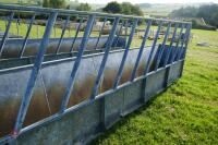 20' CATTLE FEED BARRIER AND TROUGH - 10