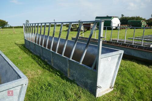 20' CATTLE FEED BARRIER AND TROUGH